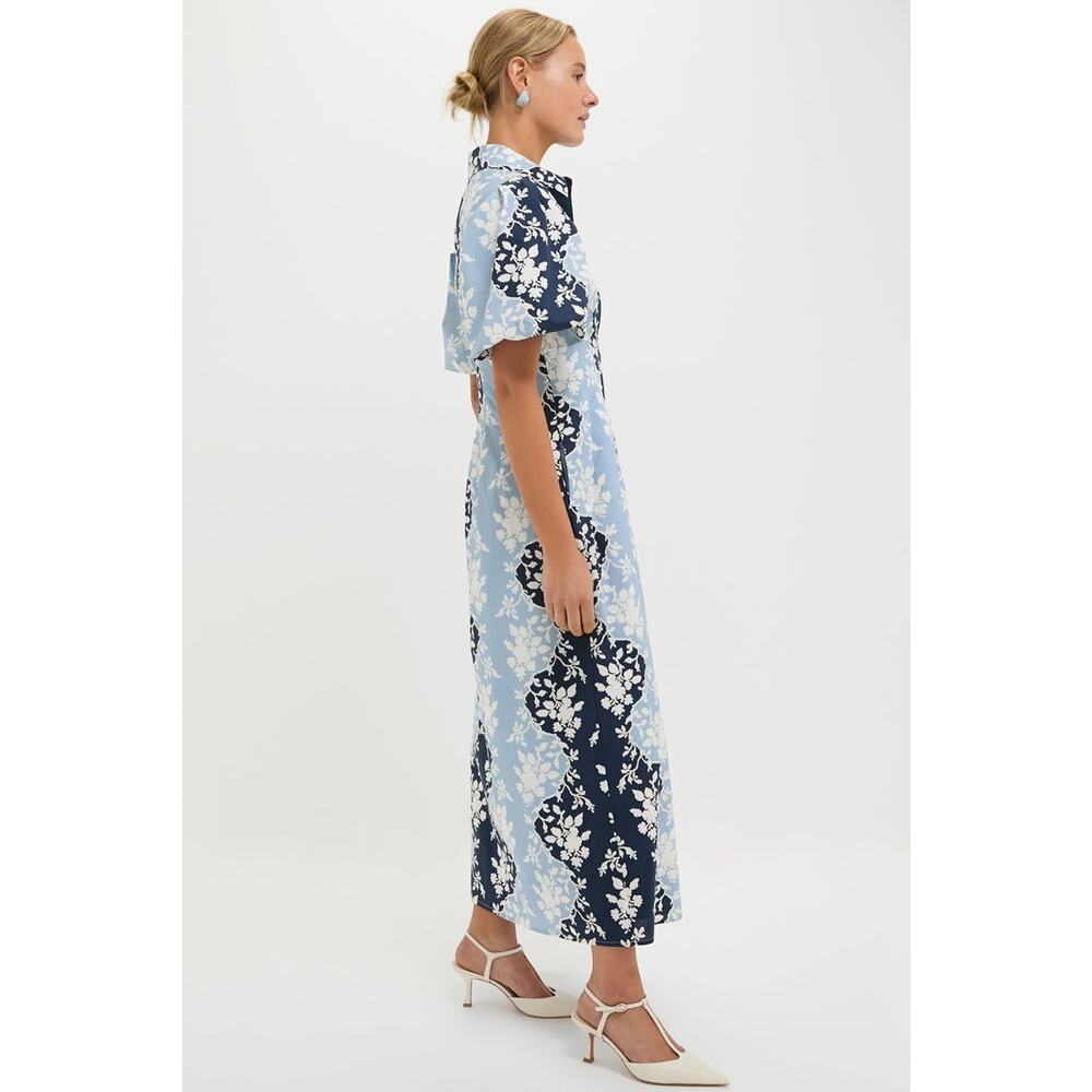 Tuckernuck Navy and Light Blue Floral Maxi Dress - Picture 6 of 7